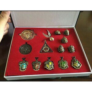 14 Pcs Harry Potter Wand Magical Wands Rings Necklace Decorate Gift Cosplay Game